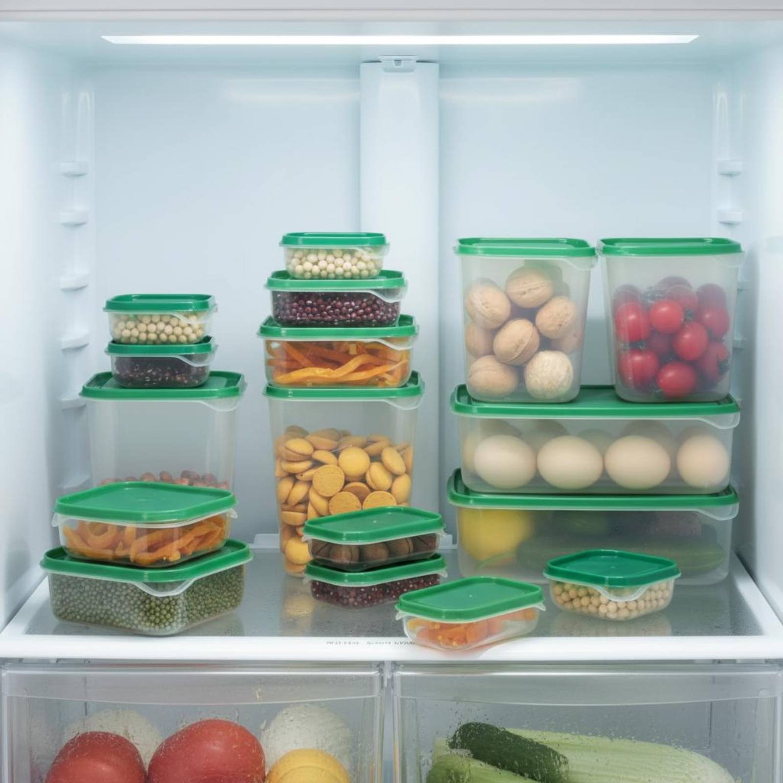Food Storage Containers Plastic Box - Ensemble de 17 boîtes de rangement