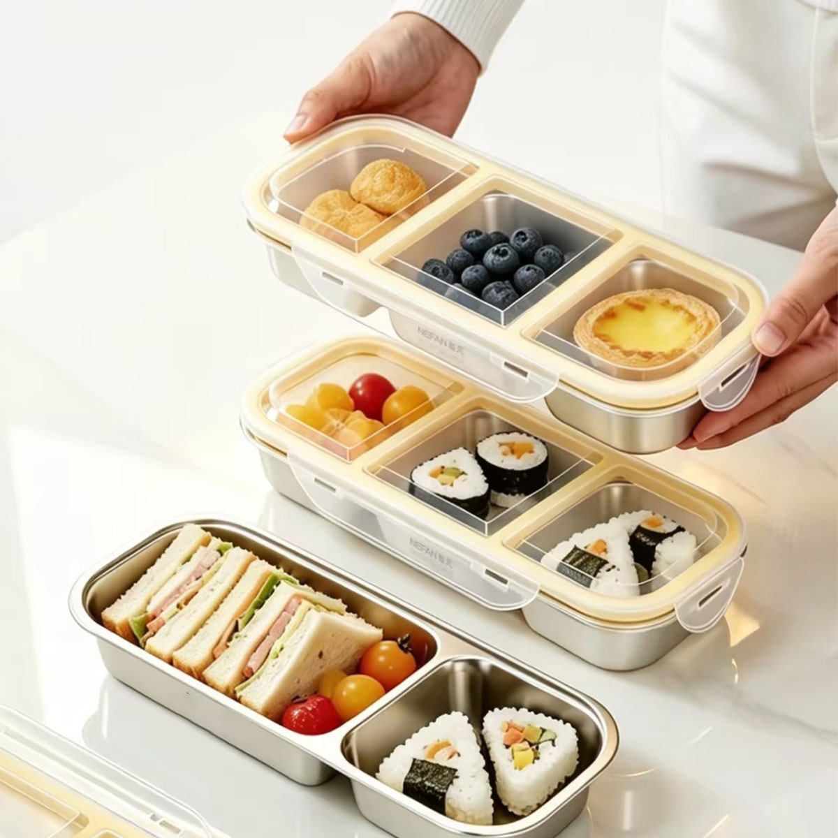 Food Storage Stainless Steel Containers - Conteneur de stockage alimentaire en acier