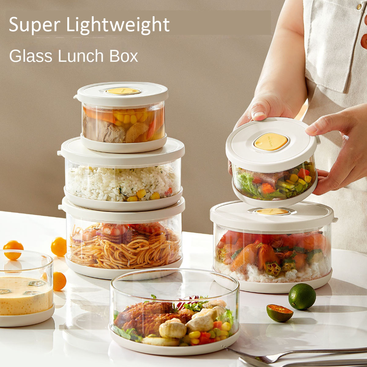 Food Storage Containers Tupperware - Ensemble de tupperware en verre, conteneurs