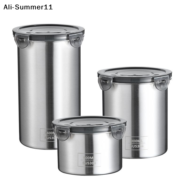 Food Storage Stainless Steel Containers - 【Ag】【Rw】1 pièce Nouveauté 2025 – Récipient