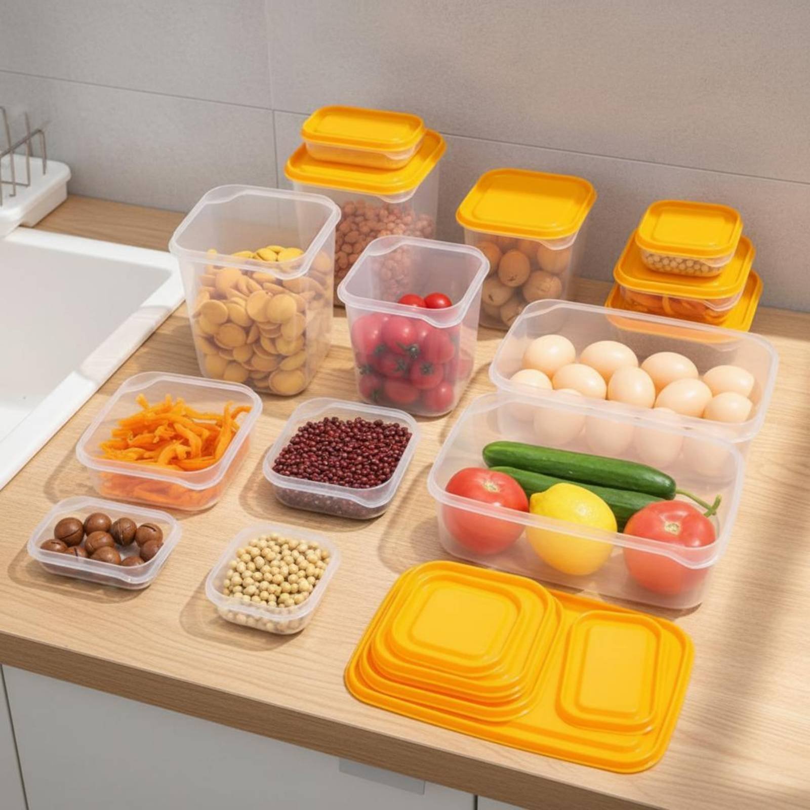 Ensemble de 17 boîtes de range - Food Storage Containers Plastic Box avis et prix