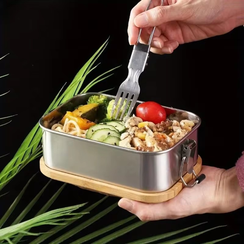 Boîte à lunch durable en acier - Food Storage Stainless Steel Containers avis et prix