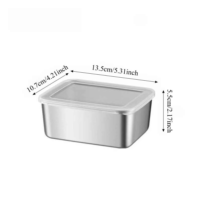 Lot de 3/6 boîtes de conservat - Food Storage Stainless Steel Containers avis et prix