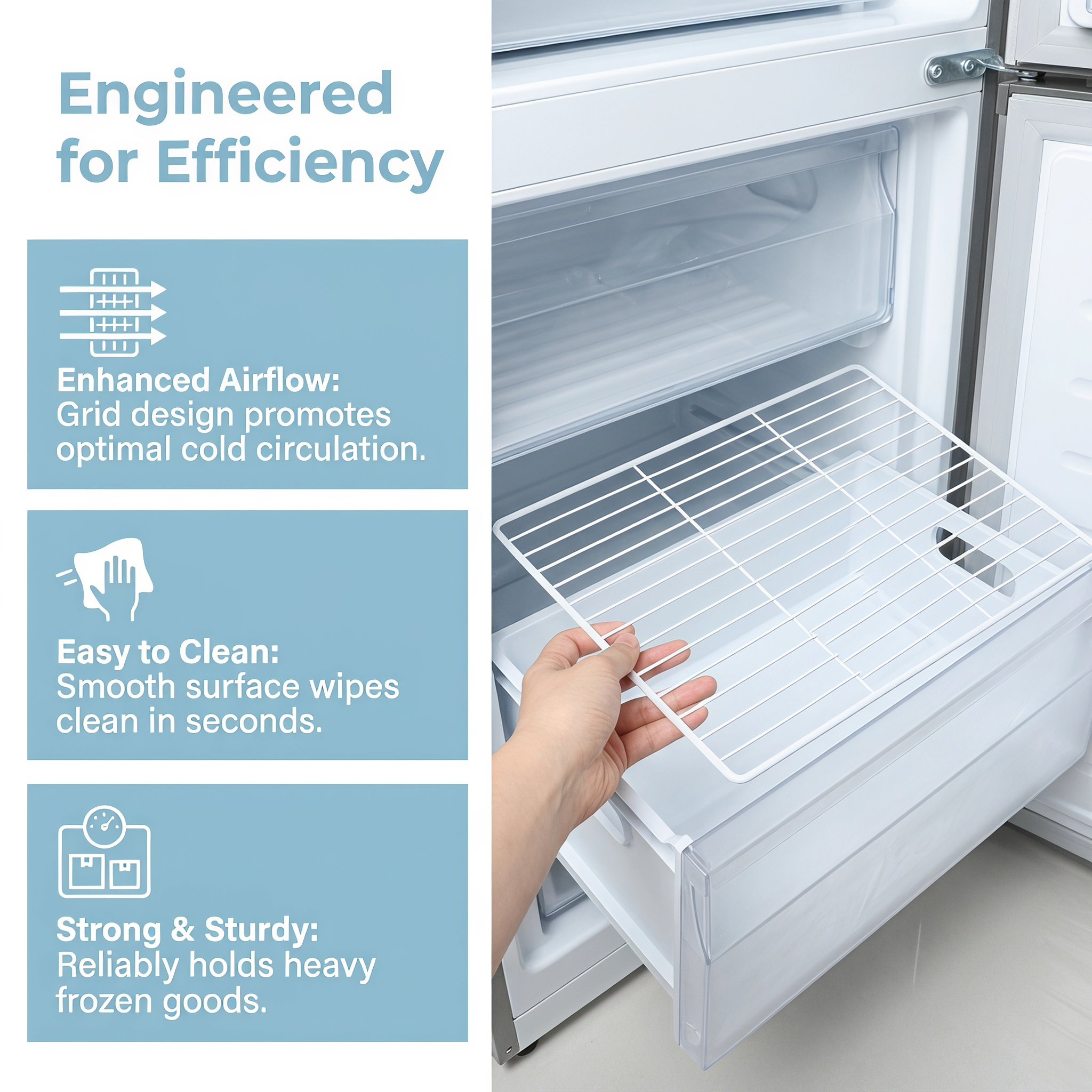 Étagère de séparation en métal - Food Storage Freezer avis et prix