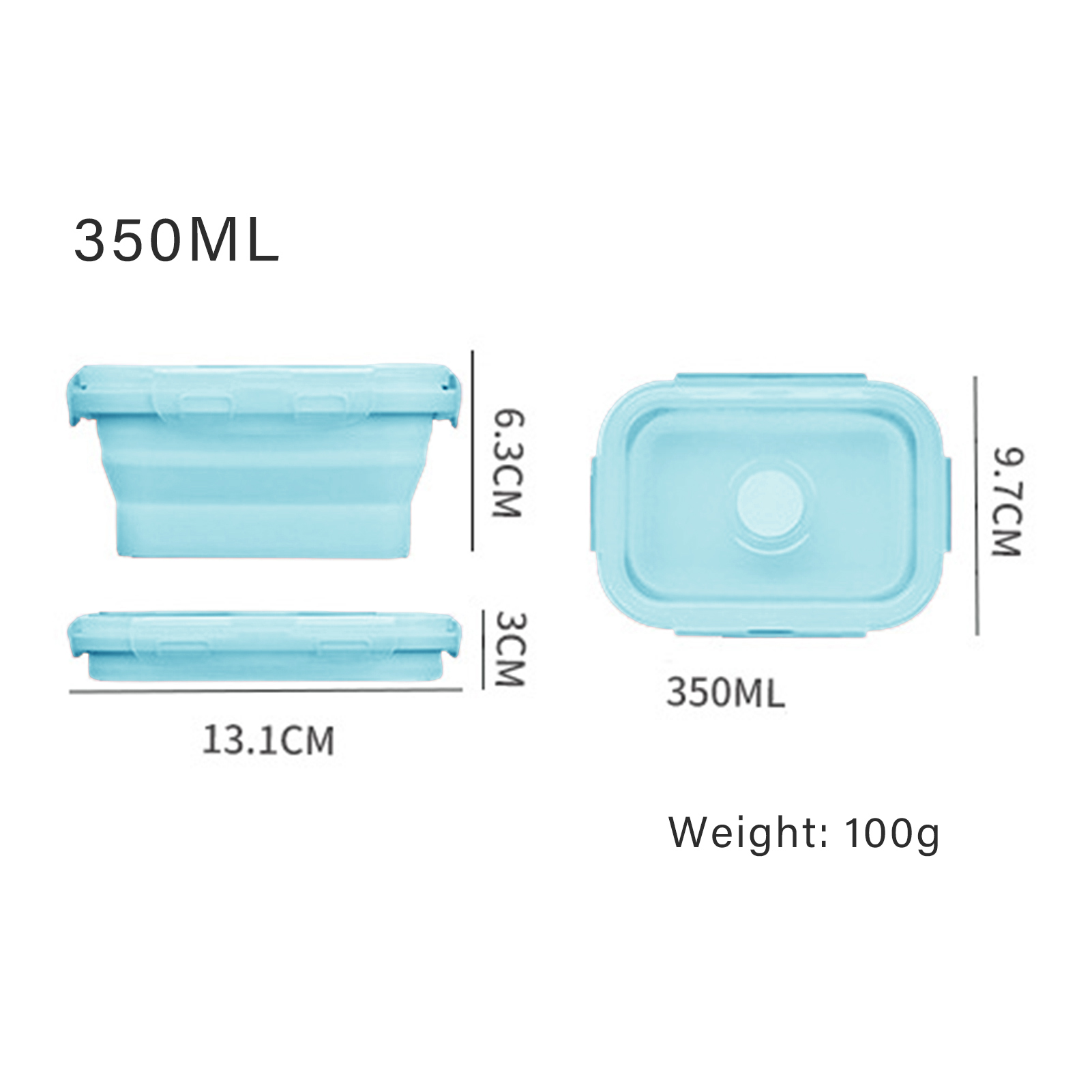 Boîte à lunch en silicone de q - Food Storage Containers Plastic Box avis et prix
