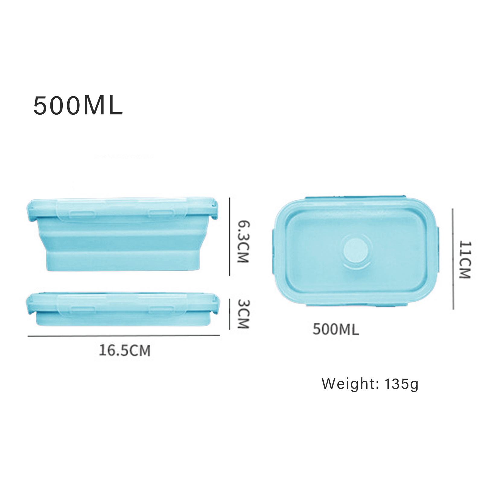 Boîte à lunch en silicone de q - Food Storage Containers Plastic Box avis et prix