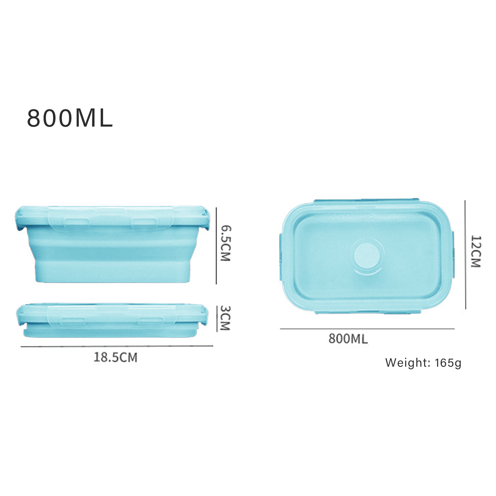Boîte à lunch en silicone de q - Food Storage Containers Plastic Box avis et prix