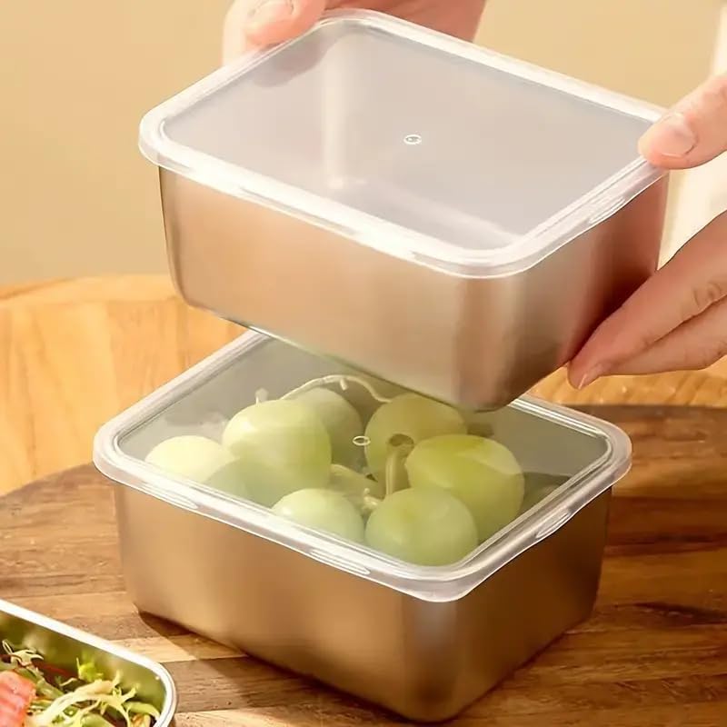 Conteneurs de stockage des ali - Food Storage Stainless Steel Containers avis et prix