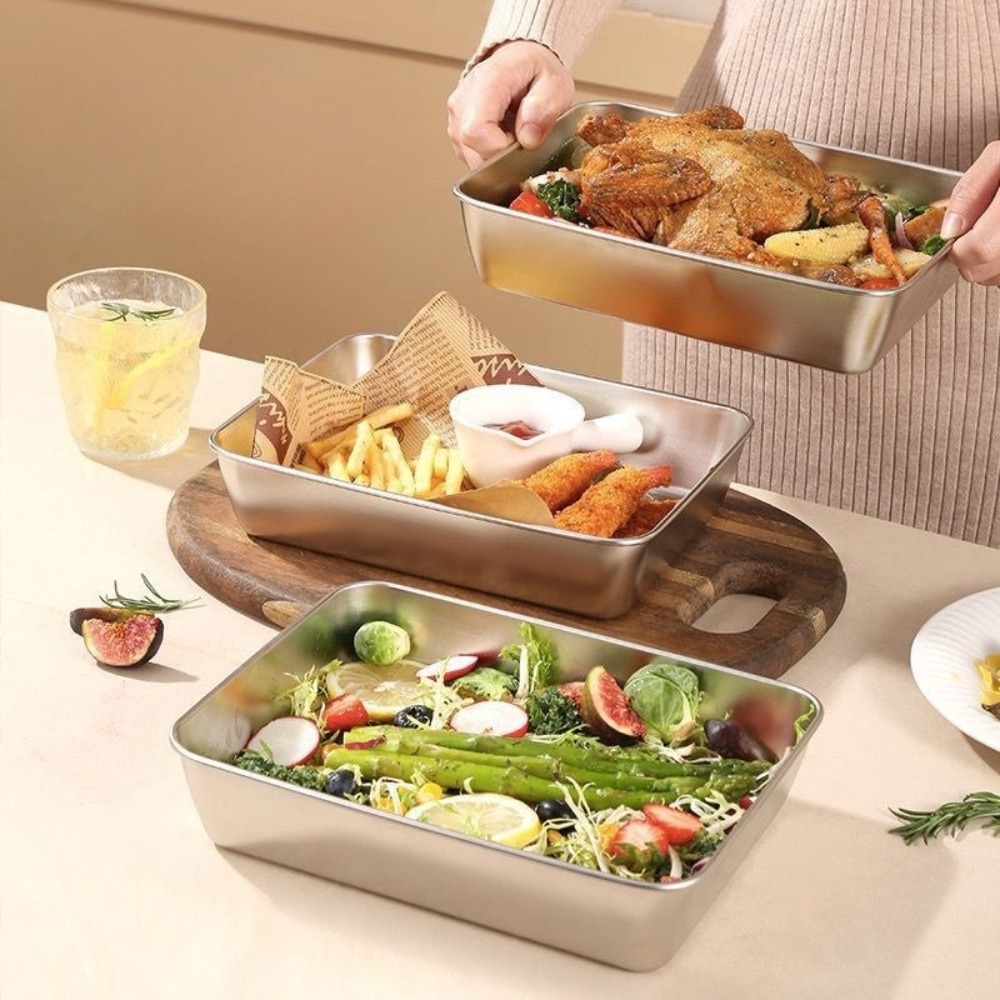 Plateau de service en acier in - Food Storage Stainless Steel Containers avis et prix